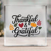 Square Acrylic glass Thankful