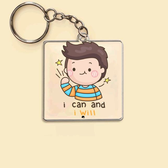 Keychain I Can And I Will