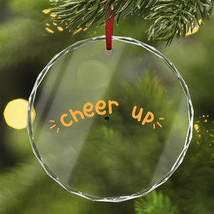 Crystal Glass Ornament Cheer Up