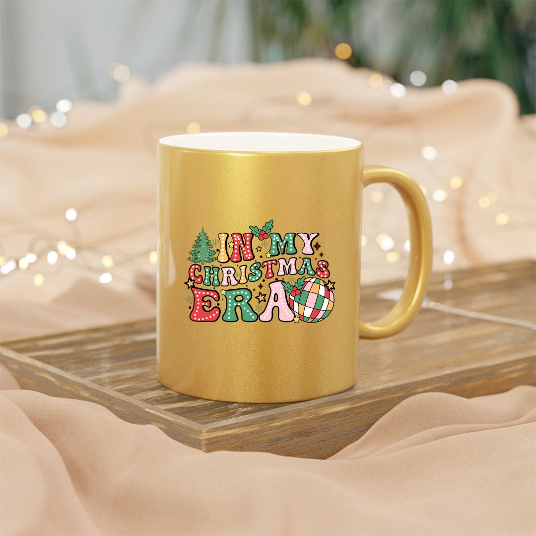 Mug In My Christmas Era Groovy Christmas Doodle Dots