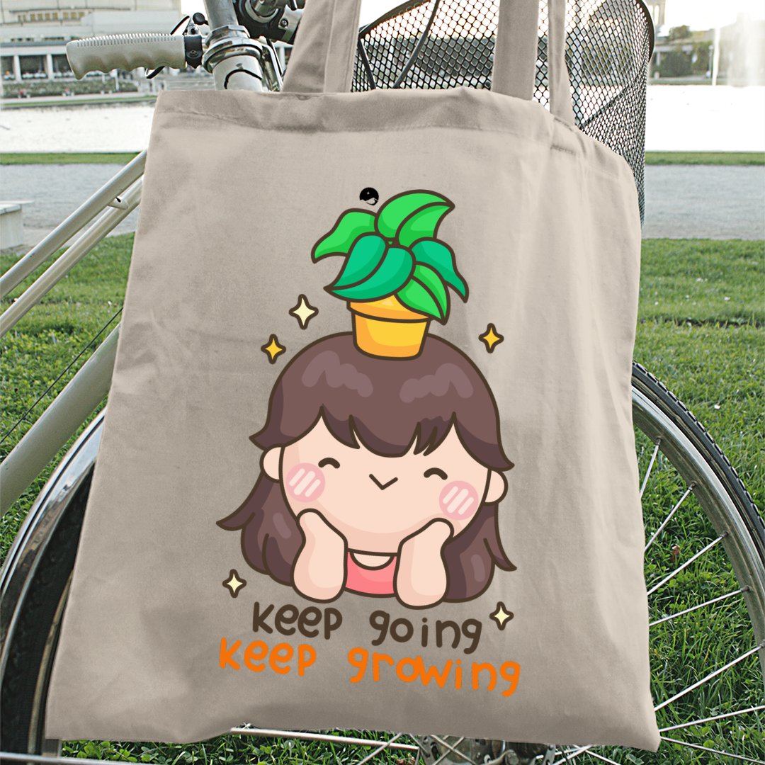 Tote Bag Keep Going Keep Growing