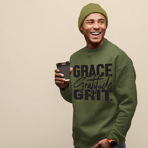 Sweatshirt Unisex Grace Gratitude Grit