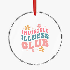 Crystal Glass Ornament Invisible Illness Club