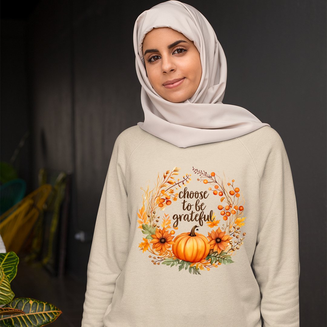 Sweatshirt Unisex Choose To Be Grateful