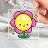 Keychain Happy Flower