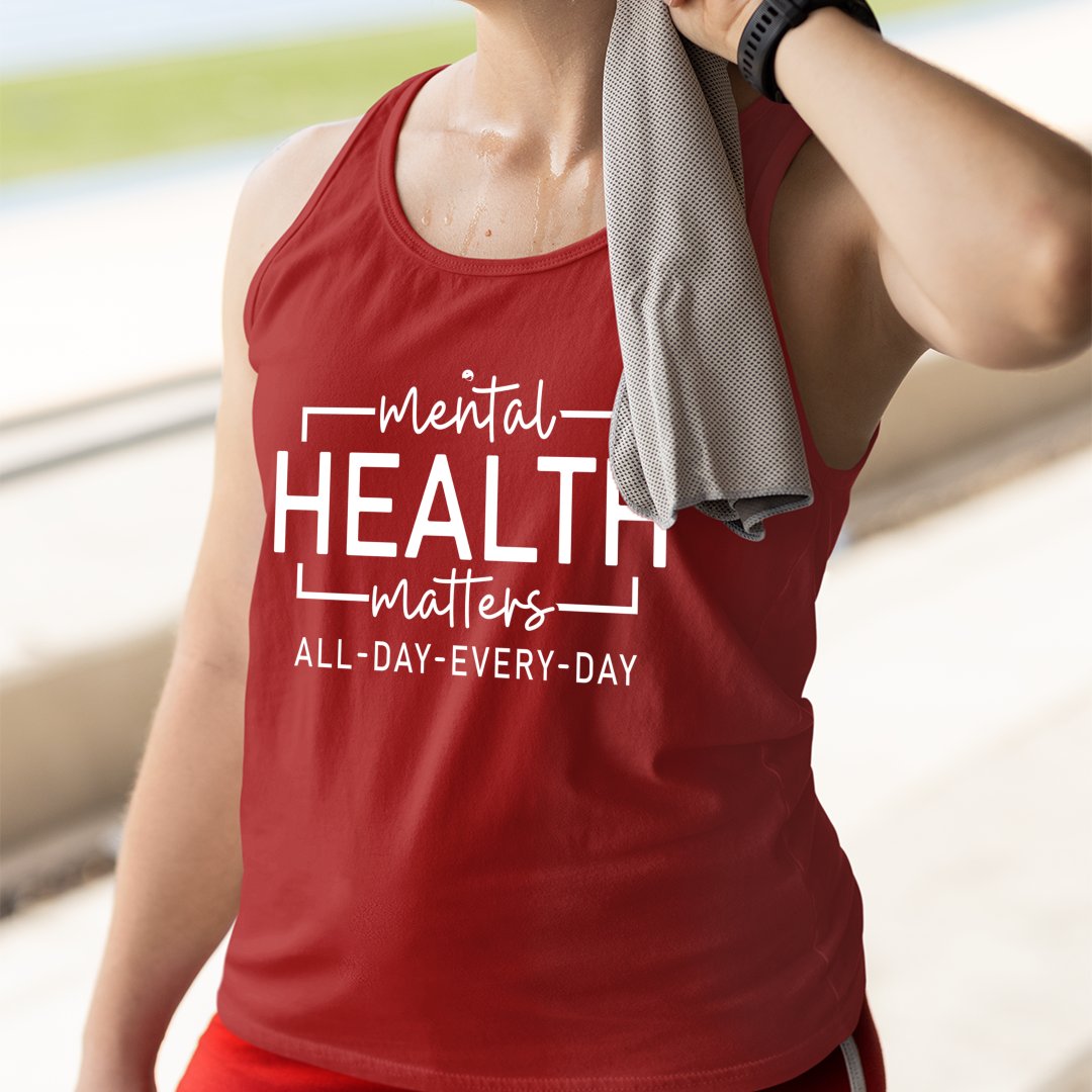 Unisex Jersey Tank Mental Health Matter All Day Every Day