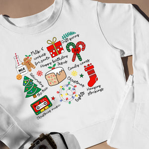 Sweatshirt Unisex Milk & Cookies For Santa