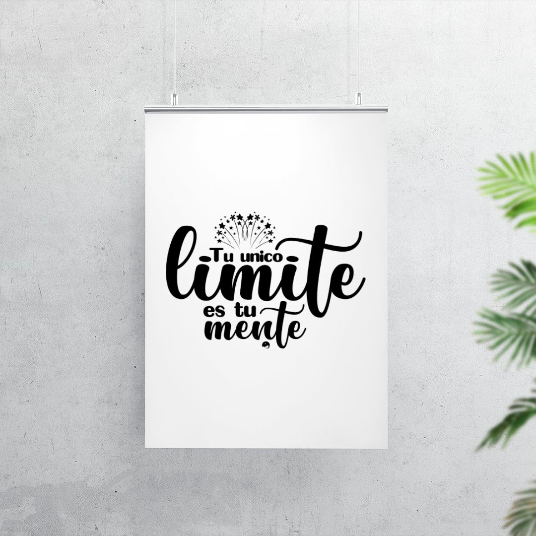 Matte Vertical Posters Tu Unico Limite Es Tu Mente