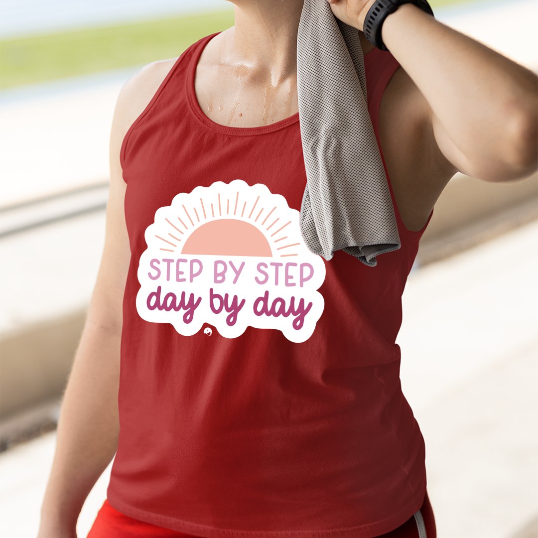 Unisex Jersey Tank Step By Step Day By Day