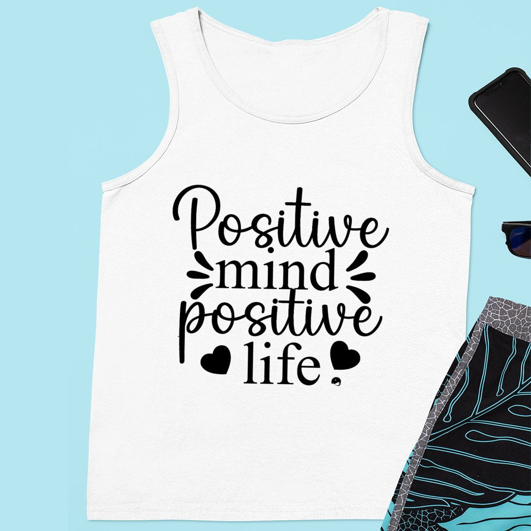 Unisex Jersey Tank Positive Mind Positive Life