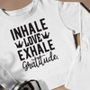 Sweatshirt Unisex Inhale Love Exhale Gratitude