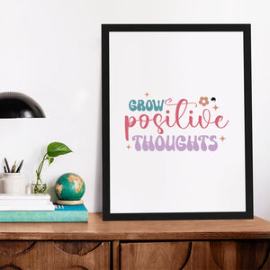 Matte Vertical Posters Grow Positive Thoughts