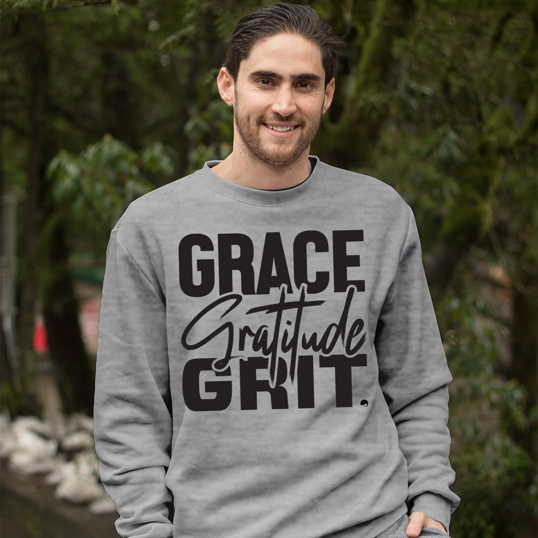 Sweatshirt Unisex Grace Gratitude Grit