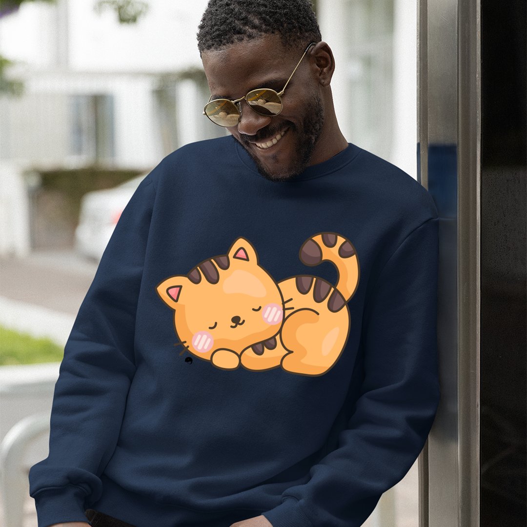 Sweatshirt Unisex Cute Cat