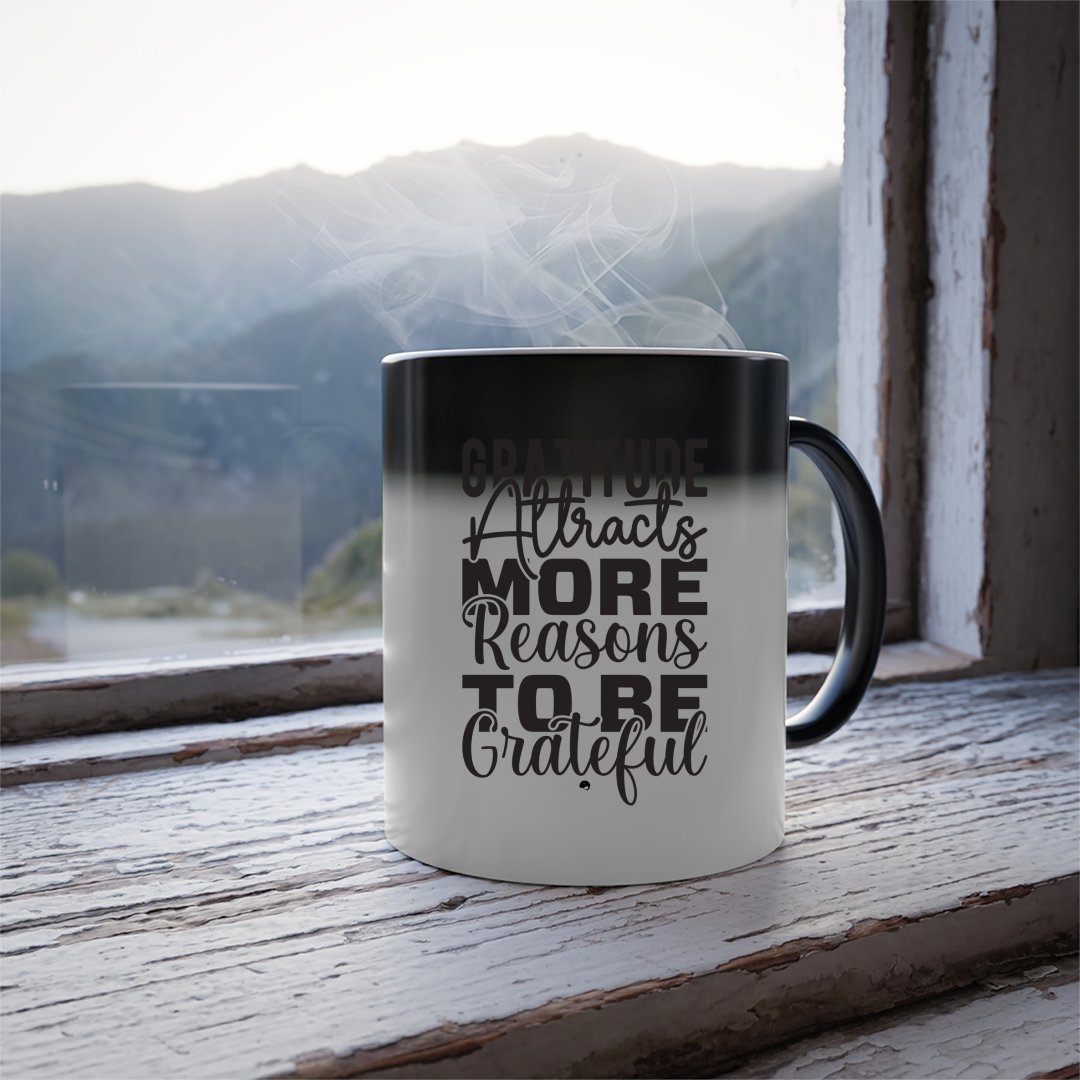 Mug Gratitude Attracts More Reasons To Be Grateful