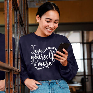 Cropped Sweatshirt  Love Yourself More