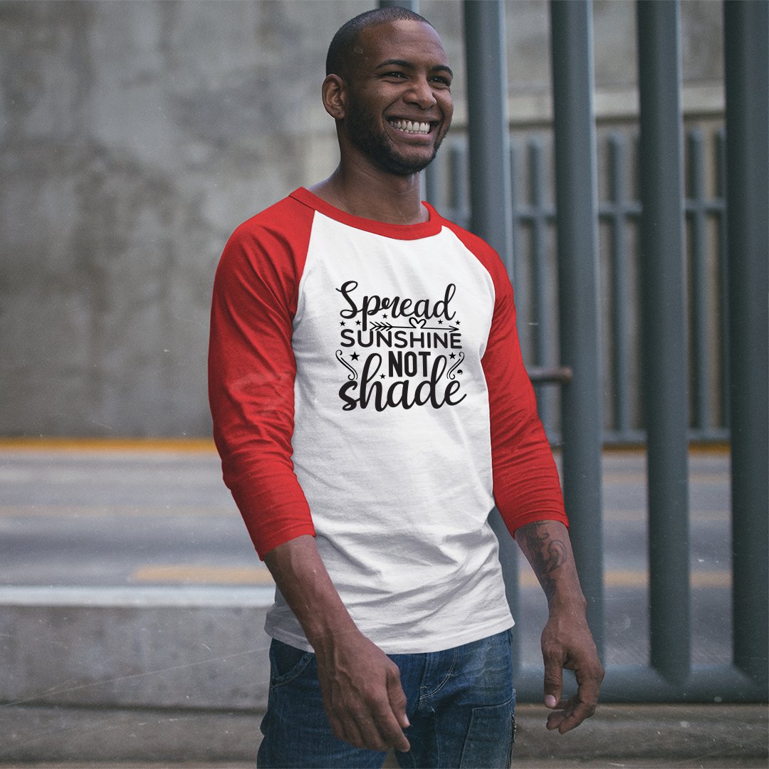 Unisex Sleeve Baseball Tee Spread Sunshine Not Shade