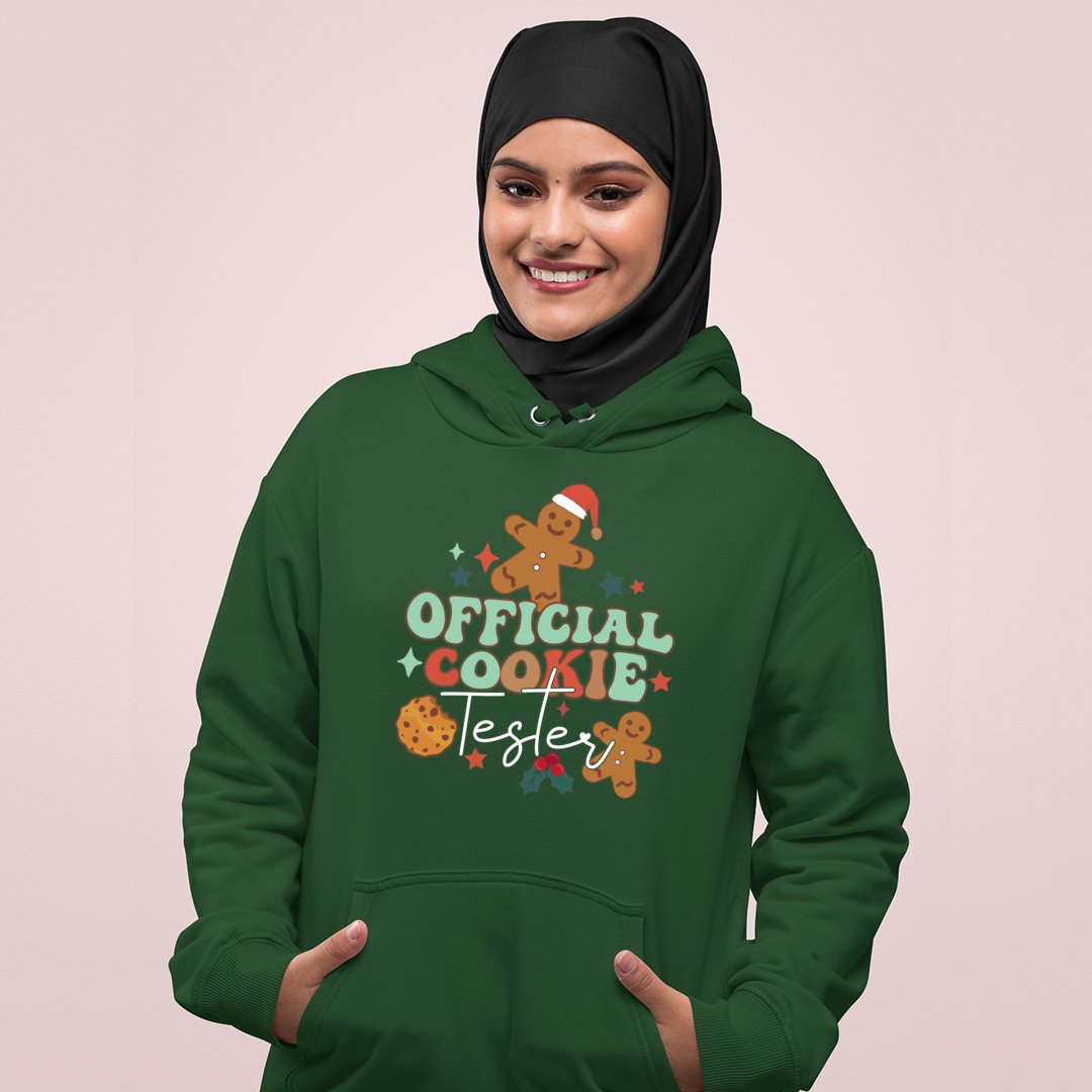 Hoodie Unisex Official Cookie Tester Baker Retro Couple Matching Family Christmas Bake Tester