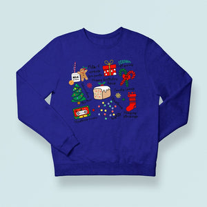 Sweatshirt Unisex Milk & Cookies For Santa