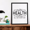 Matte Vertical Posters Mental Health Matters All Day Every Day