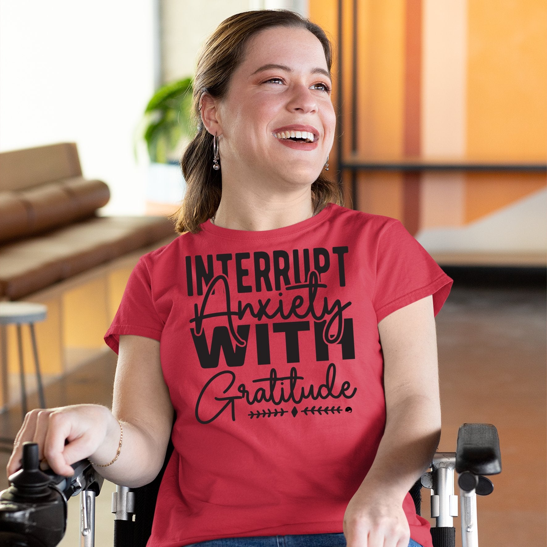 T-shirt Interrupt Anxiety With Gratitude