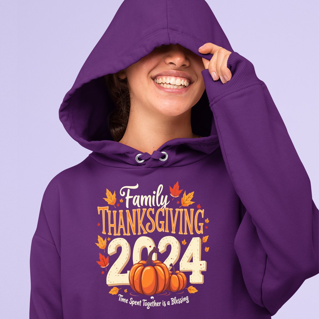 Hoodie Unisex Family Thanksgiving 2024