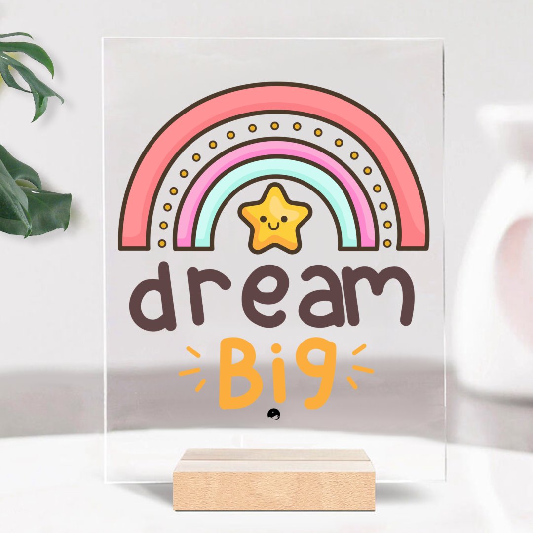 Glass Acrylic Big Dream