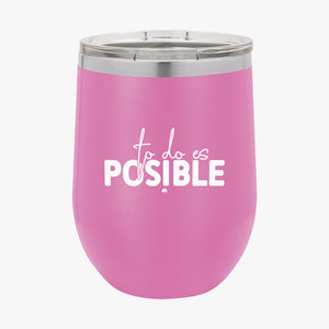 Wine Tumbler To Do Es Posible