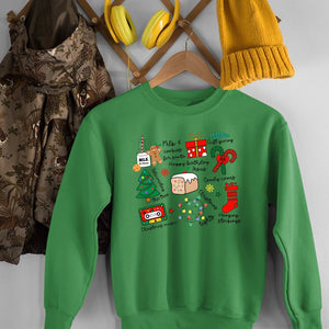 Sweatshirt Unisex Milk & Cookies For Santa