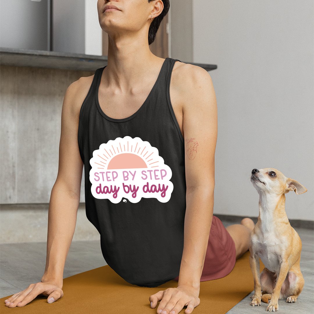 Unisex Jersey Tank Step By Step Day By Day