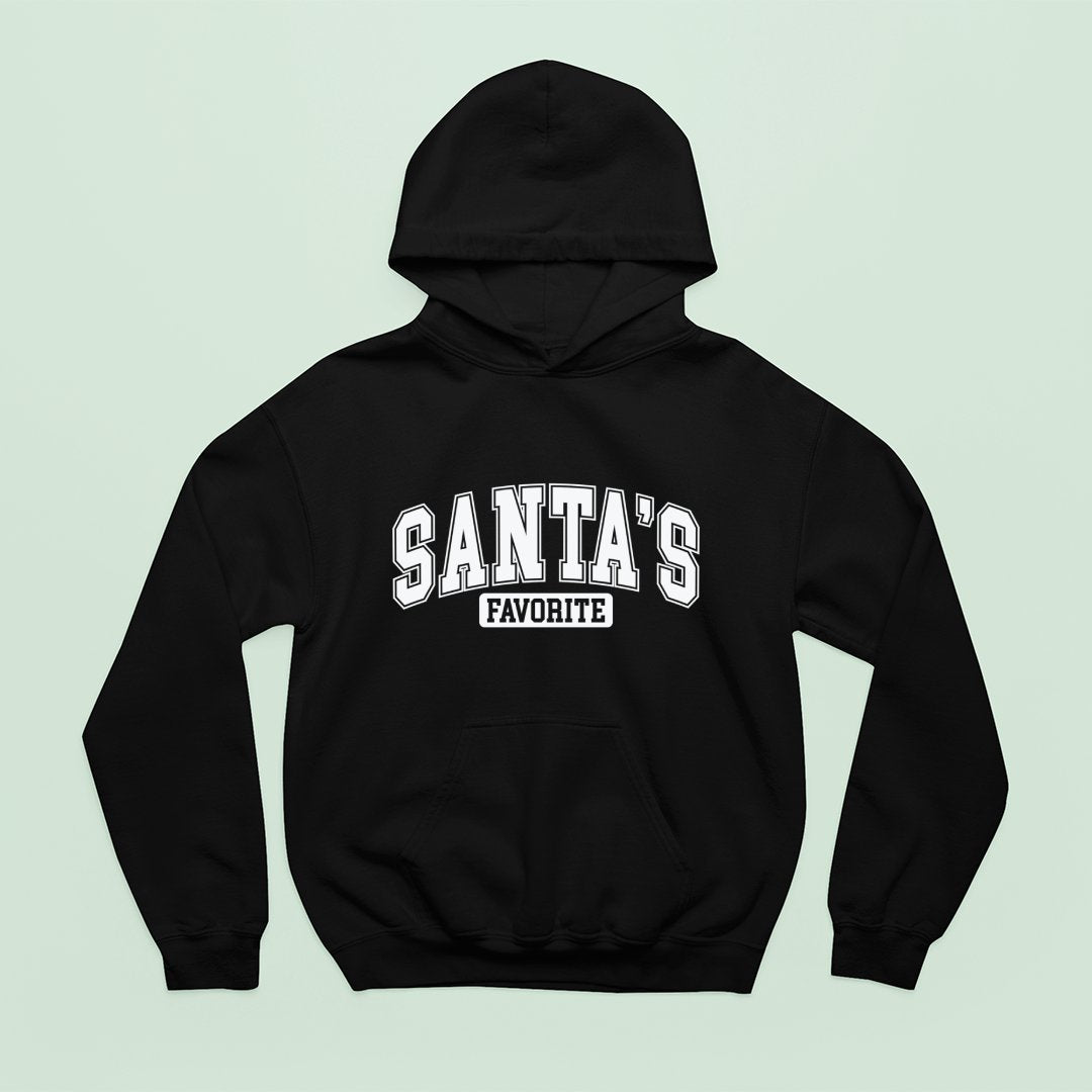 Hoodie Unisex Santas Favorite White