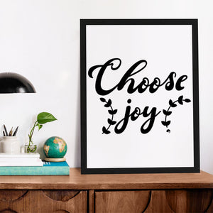 Matte Vertical Posters Choose Joy