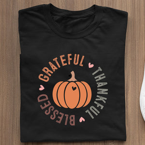 T-shirt Grateful Thankful Blessed