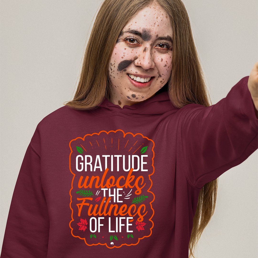 Hoodie Unisex Gratitude Unlocks The Fullness Of Life