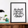 Matte Vertical Posters Do Small Things With Great Love