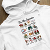 Hoodie Unisex Tis the Season Shirt Funny Southern Retro Christmas Tee Groovy Santa Tree Cocoa Elements