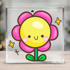 Acrylic Glass Happy Flower