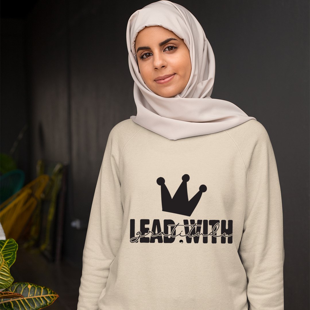 Sweatshirt Unisex Lead With Gratitude