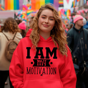 Hoodie Unisex I Am My Motivation