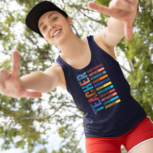 Unisex Jersey Tank Teacher Is