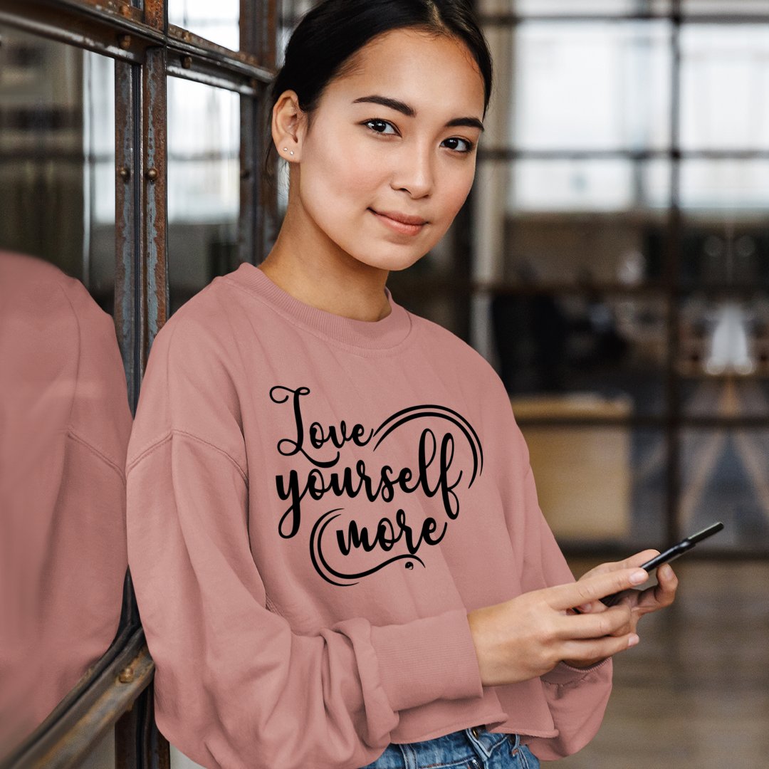 Cropped Sweatshirt Love Yourself More