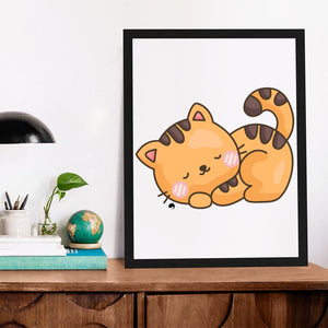 Matte Vertical Posters Cute Cat