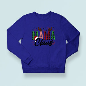 Sweatshirt Unisex Mama Claus Christmas Pattern Design