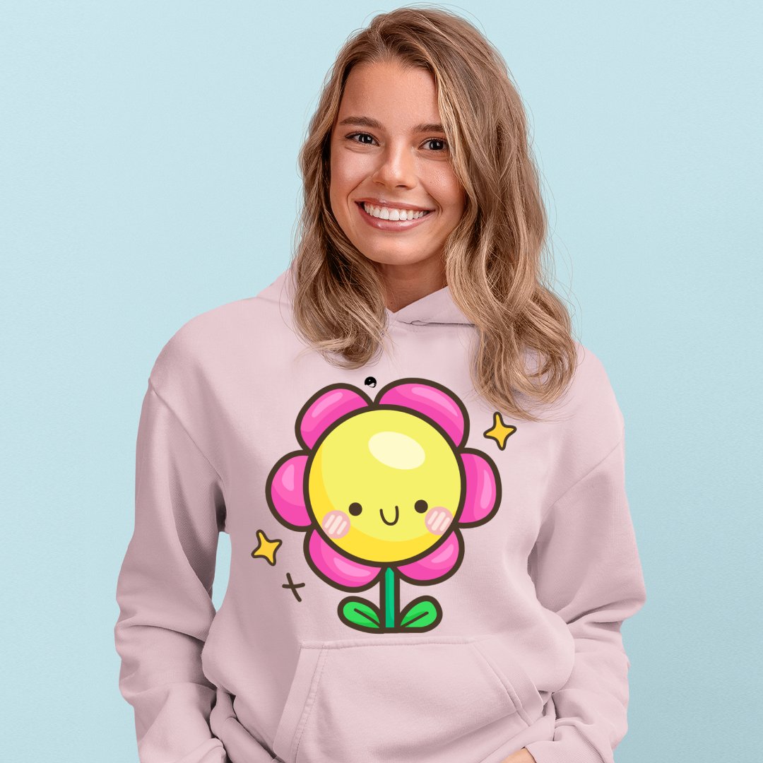 Hoodie Unisex Happy Flower