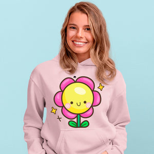 Hoodie Unisex Happy Flower