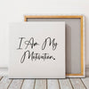 Square Stretched Canvas I Am My Motivation