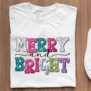 T-Shirt Merry & Bright