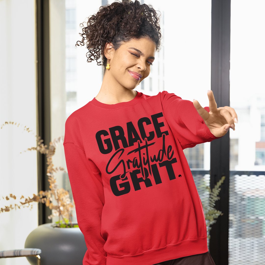 Sweatshirt Unisex Grace Gratitude Grit