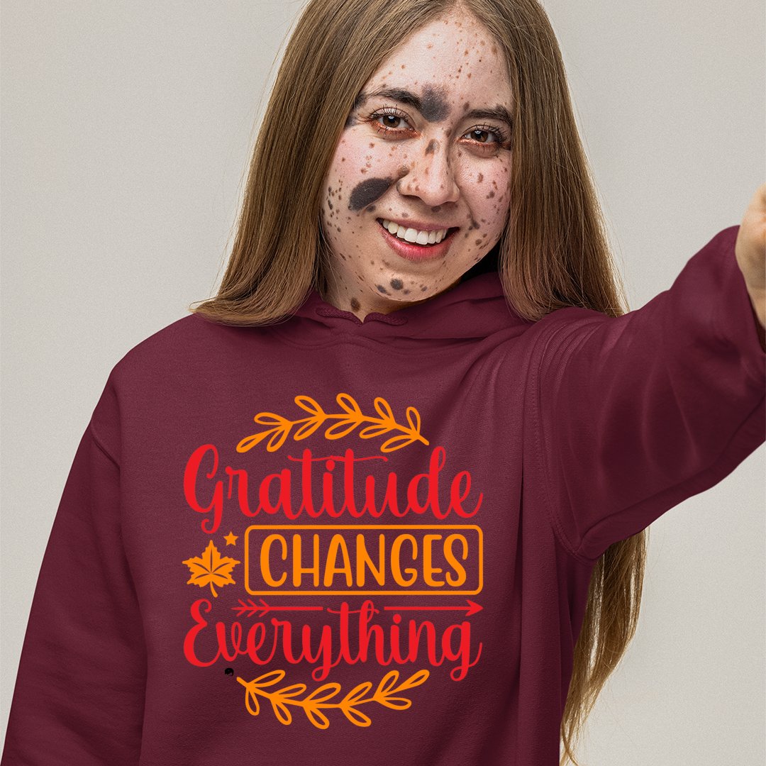 Hoodie Unisex Gratitude Changes Everything