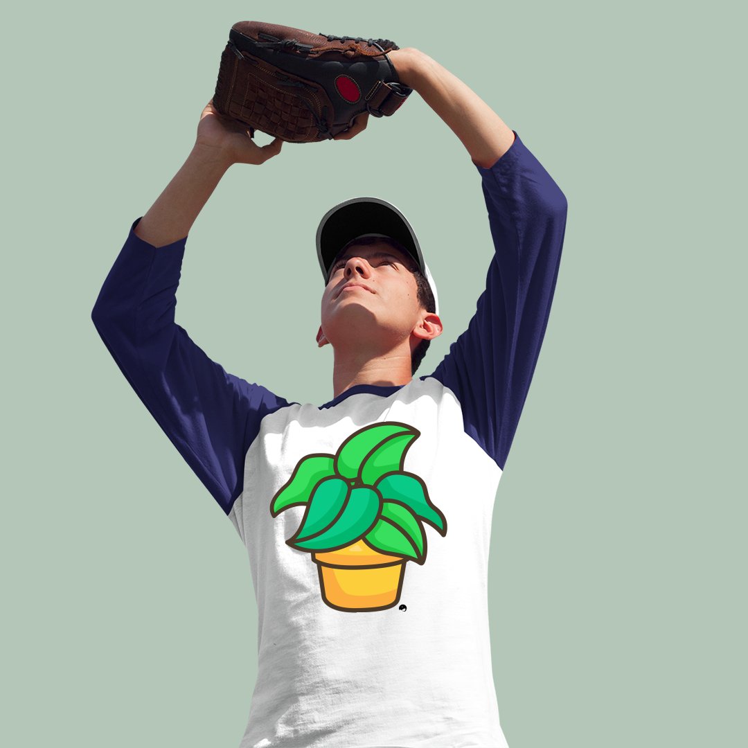 Unisex Sleeve Baseball Tee The Flower